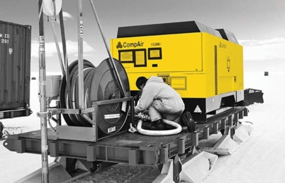 Large portable compressor 180 224 k W