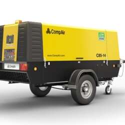 Large portable air compressor C85 14 m