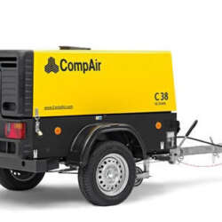 Portable air compressor c38 side