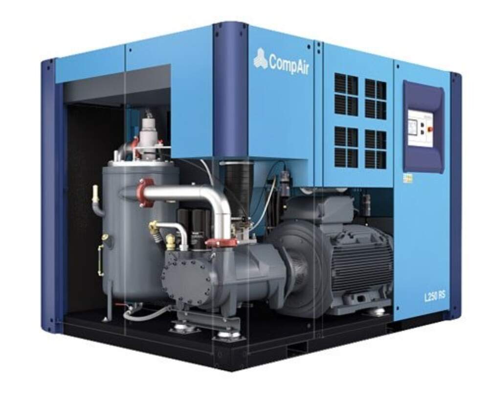 Opt large air compressor open 250 k W l250 RS open